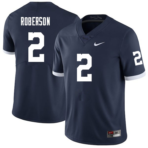 NCAA Nike Men's Penn State Nittany Lions Ta'Quan Roberson #2 College Football Authentic Navy Stitched Jersey RKK5898RB